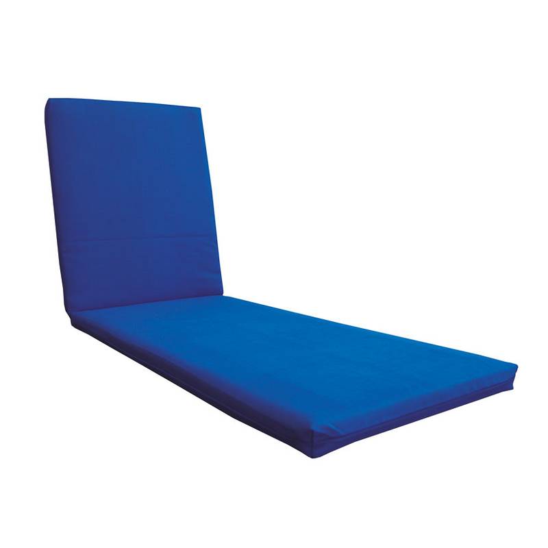 Cojín cama para jardín en textilene azul