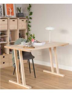 Pata de madera de pino macizo para mesa o escritorio Astigarraga