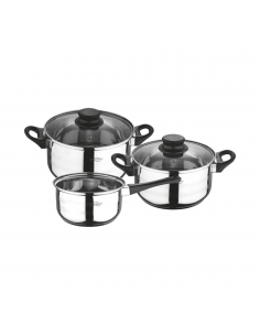 Batería de Cocina 5 Piezas Acero Inoxidable Inducción - Modelo Toledo - San Ignacio