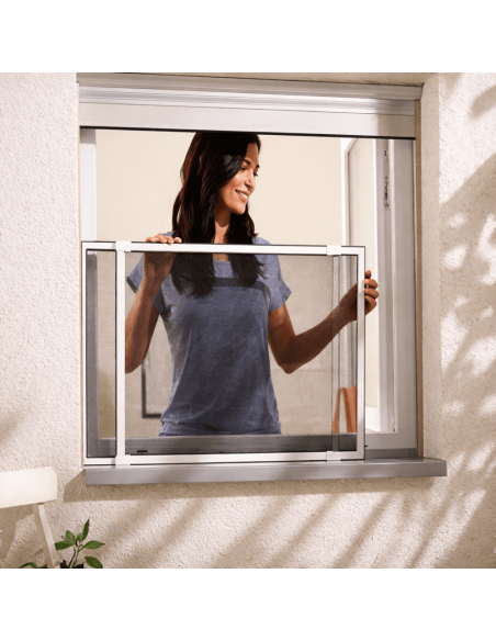 Mosquitera Extensible de Aluminio y Fibra de Vidrio para Ventana - BURCASA