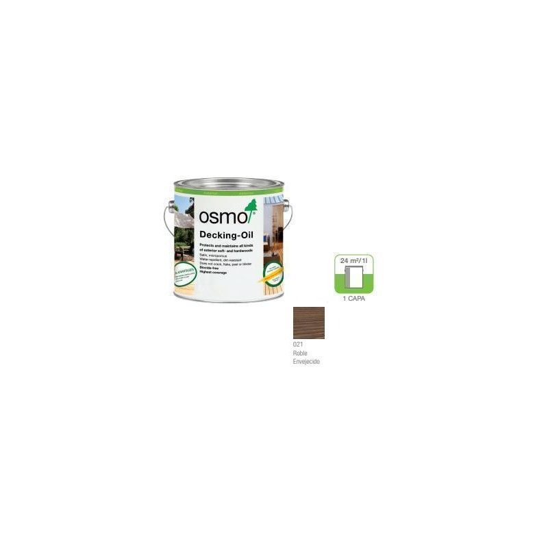 OSMO ACEITE DECKING - 021 ROBLE BOG - 0.125L