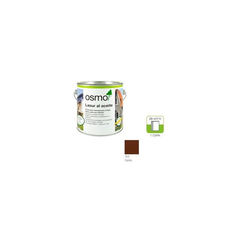 OSMO LASUR ACEITE  - 703 MAHOGANY - 0.125L