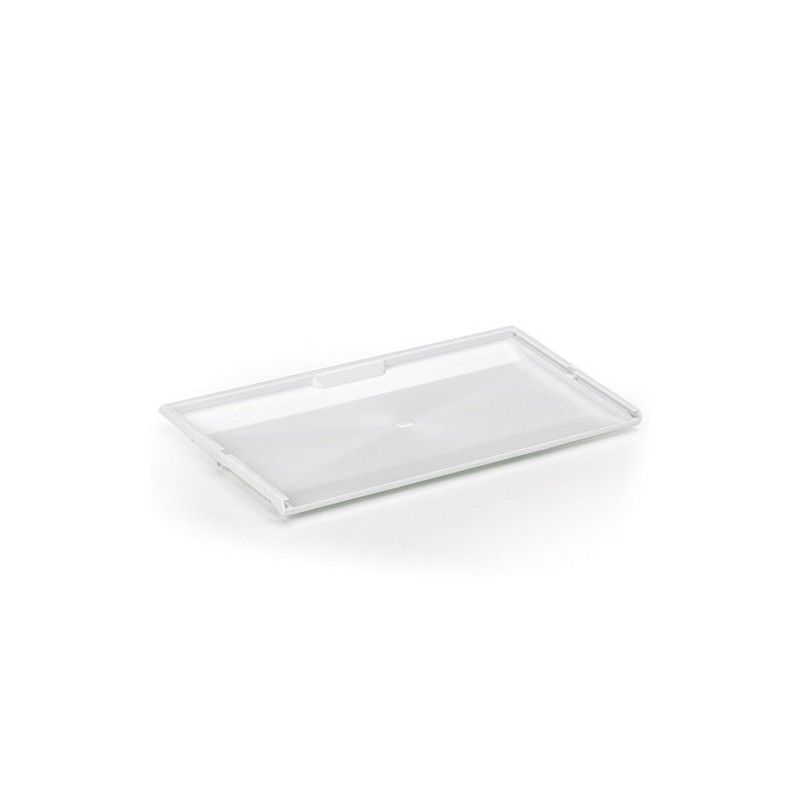 Escurreplatos rectangular de plástico con bandeja para agua, de 9 x 48 x 38  cm de color blanco. Escurridera para hog
