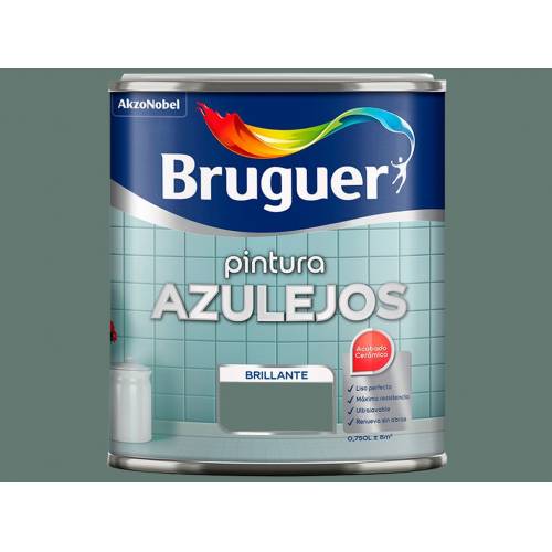 Bruguer Esmalte para Azulejos Brillante Blanco Harina 750 ml