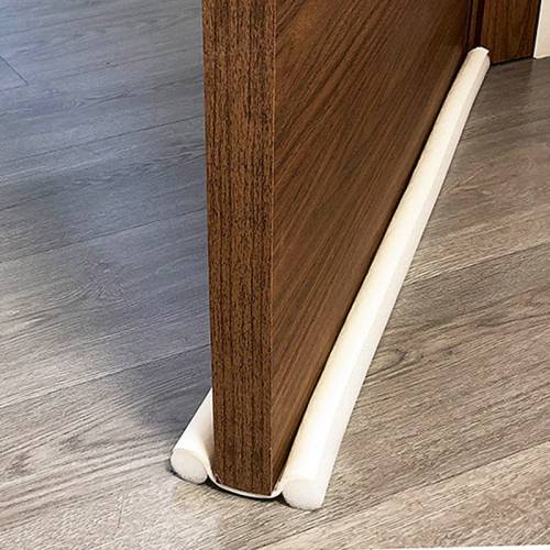 Burlete para Bajo de Puerta  de Doble Rodillo de PVC - Burcasa - Blanco - 95 cm 2