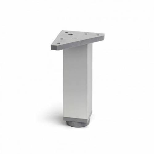 Pata Cuadrada de Aluminio - REI - Cromo Mate - 40 x 40 x 150 mm 2