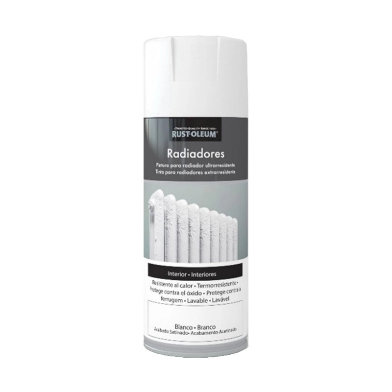 Esmalte en Spray para Radiador - RUST OLEUM - Blanco Satinado - 400 ml
