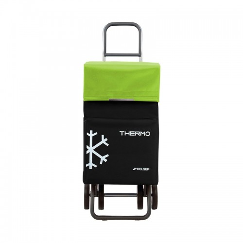 Carro de la Compra Rígido de 46 L con 4 Ruedas Termo Fresh MF - ROLSER - Negro/Lima 2