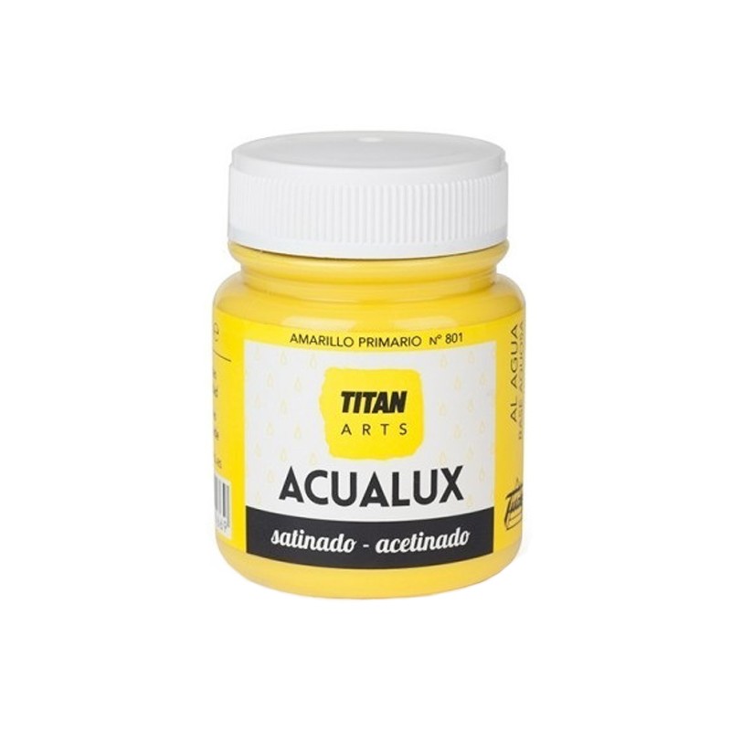 Pintura Acrílica Acualux - TITANLUX - Amarillo primario satinado 100 ml