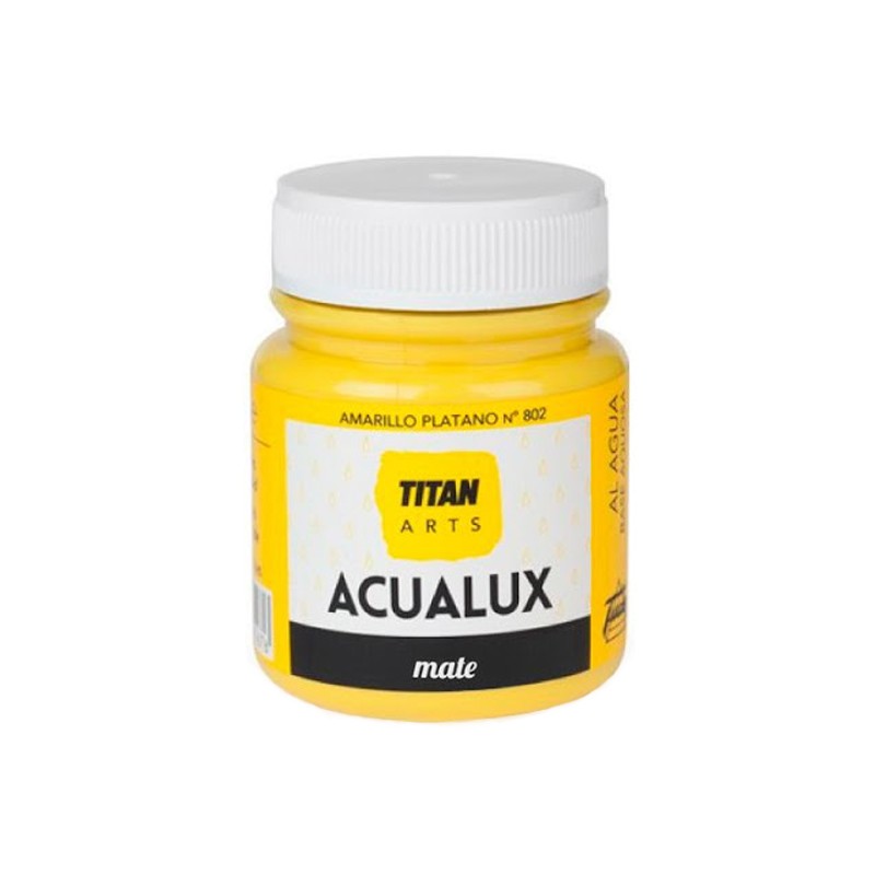 Pintura Acrílica Acualux - TITANLUX - Amarillo plátano mate 100 ml