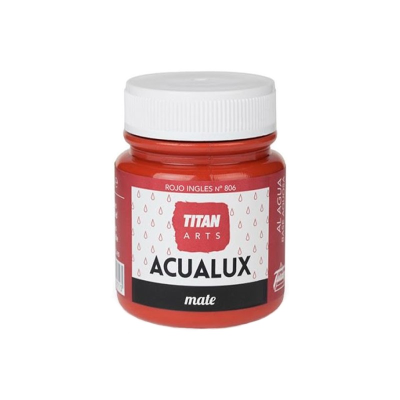 Pintura Acrílica Acualux - TITANLUX - Rojo inglés mate 100 ml