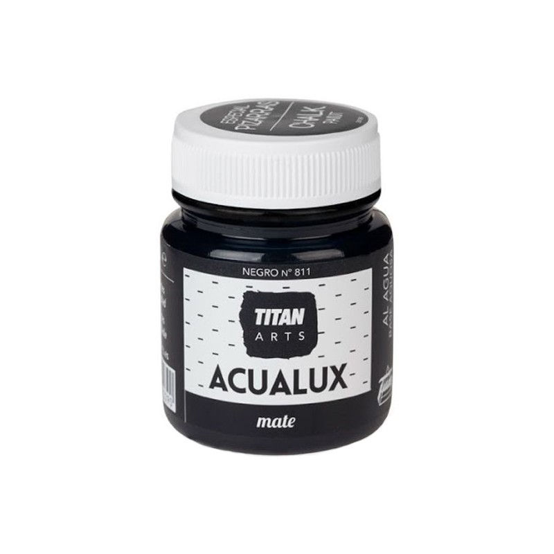 Pintura Acrílica Acualux - TITANLUX - Negro mate 100 ml