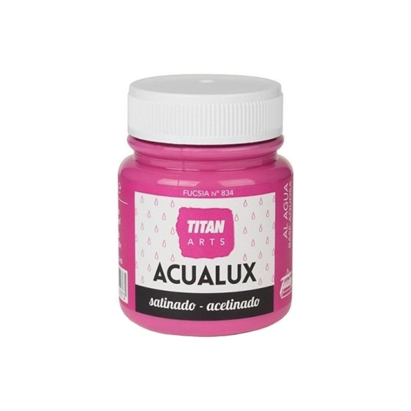 Pintura Acrílica Acualux - TITANLUX - Fucsia satinado 100 ml