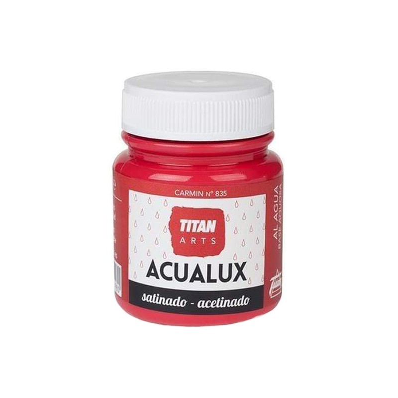 Pintura Acrílica Acualux - TITANLUX - Carmín satinado 100 ml