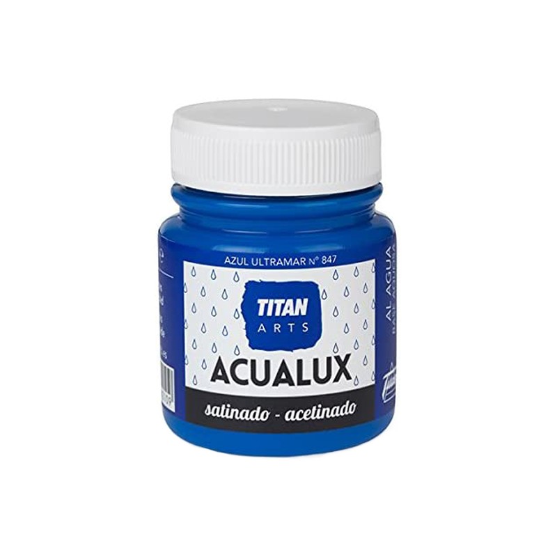 Pintura Acrílica Acualux - TITANLUX - Azul ultramar satinado 100 ml