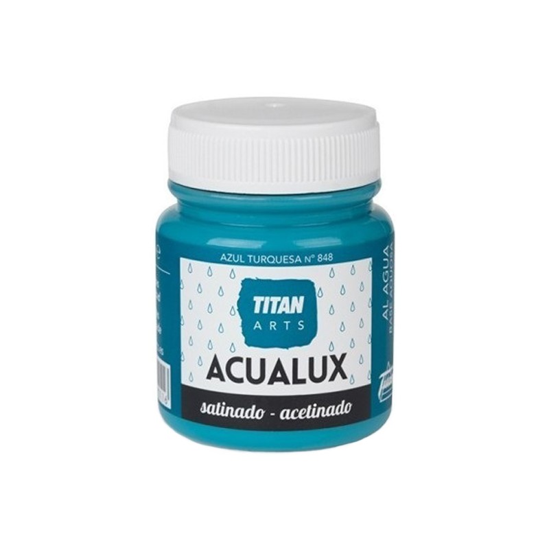 Pintura Acrílica Acualux - TITANLUX - Azul turquesa satinado 100 ml