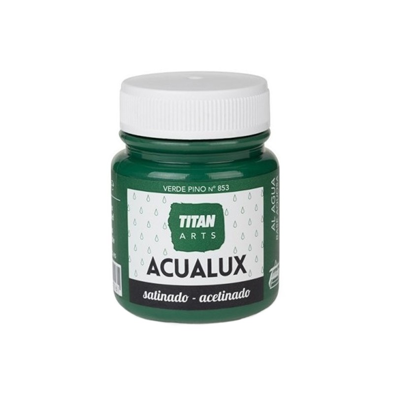 Pintura Acrílica Acualux - TITANLUX - Verde pino satinado 100 ml