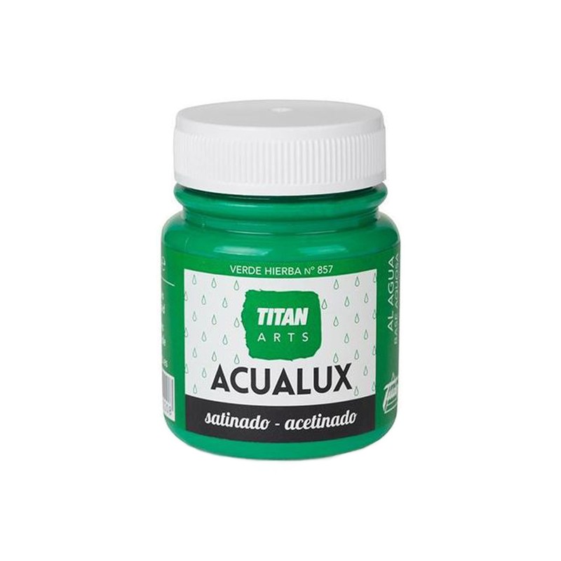 Pintura Acrílica Acualux - TITANLUX - Verde hierba satinado 100 ml