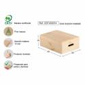 CAISSES EN BOIS - Mediana con tapa