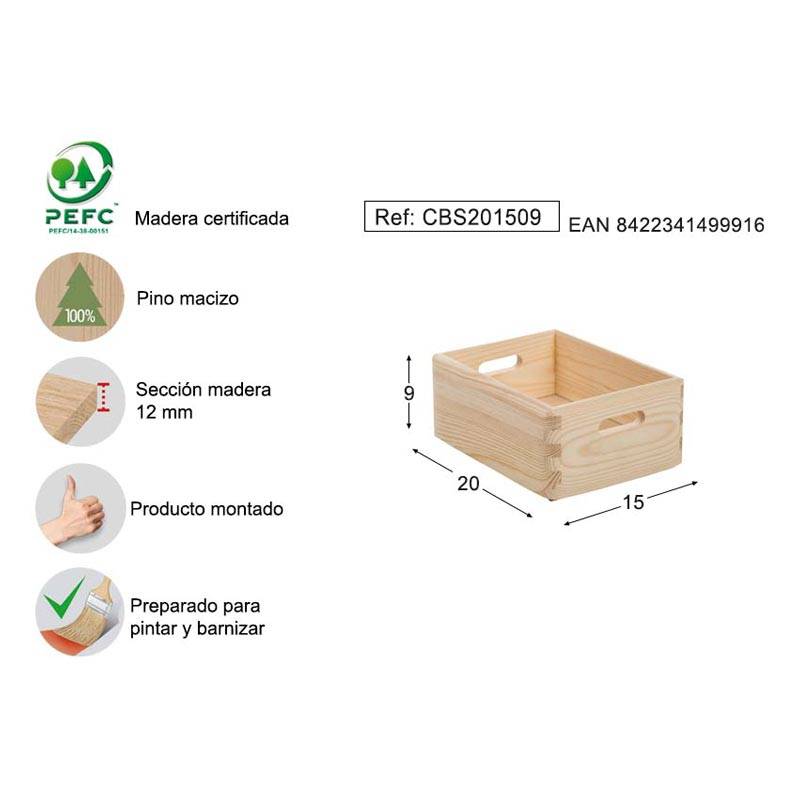 Caja de tapa de gota de madera 10x10x5